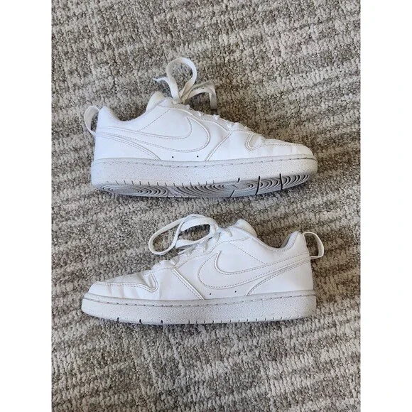 Nike Court Borough Low Recraft sneakers shoes white size 4 youth - Picture 6 of 9